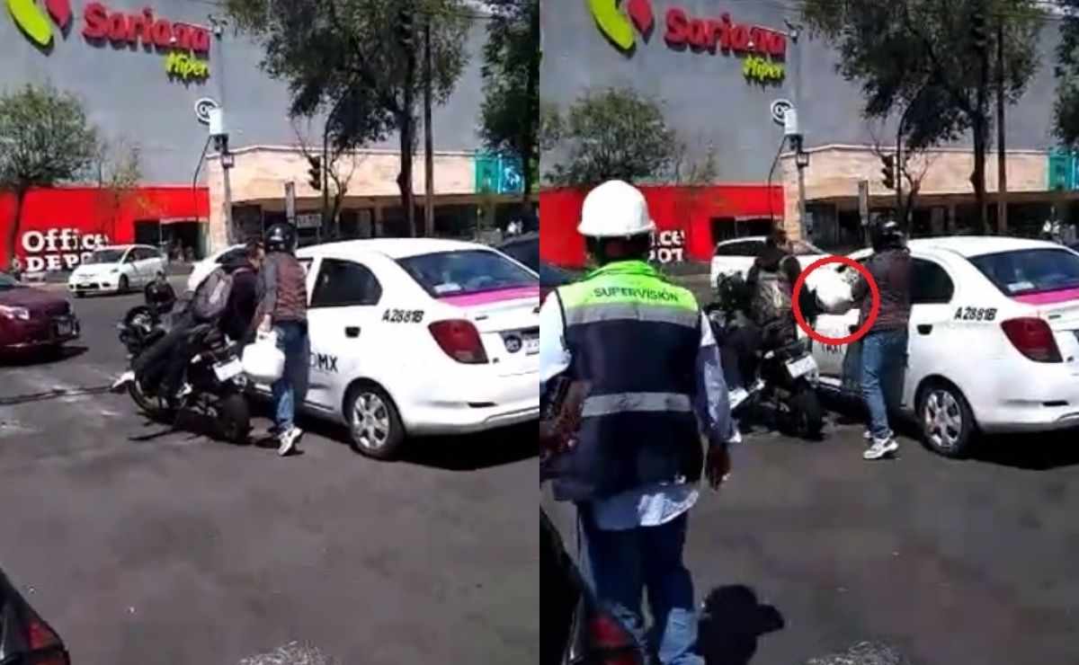 Lady Gas rompe vidrio de taxista y video se vuelve viral