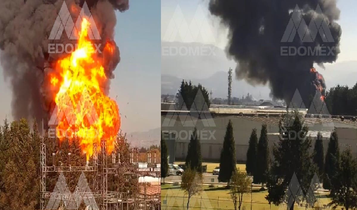 Fin de año 2021: Se reporta incendio en la Zona Industrial de Lerma