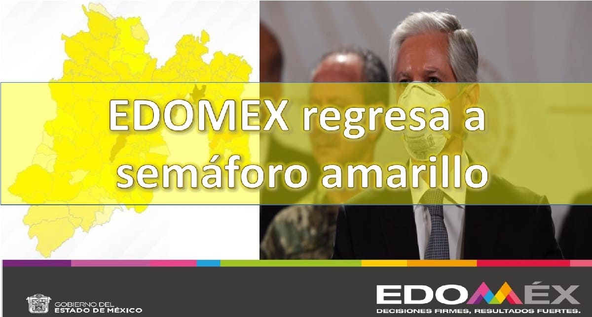 Tras contagio, Alfredo Del Mazo anuncia semáforo amarillo en Edomex