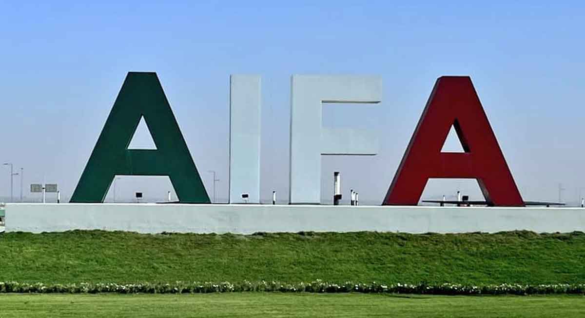 entrada del aeropuerto internacional felipe ángeles aifa 