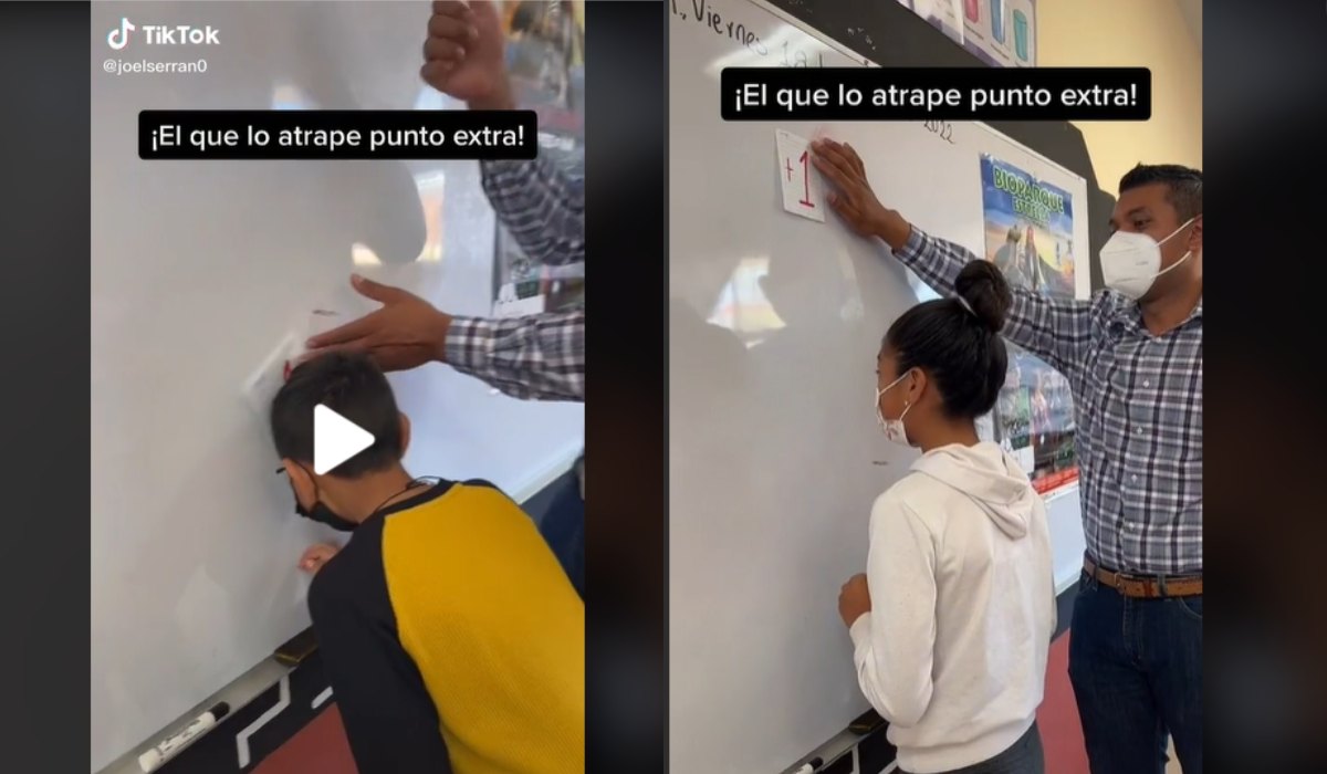 Profesor regala puntos a sus alumnos de una peculiar forma y se vuelve viral