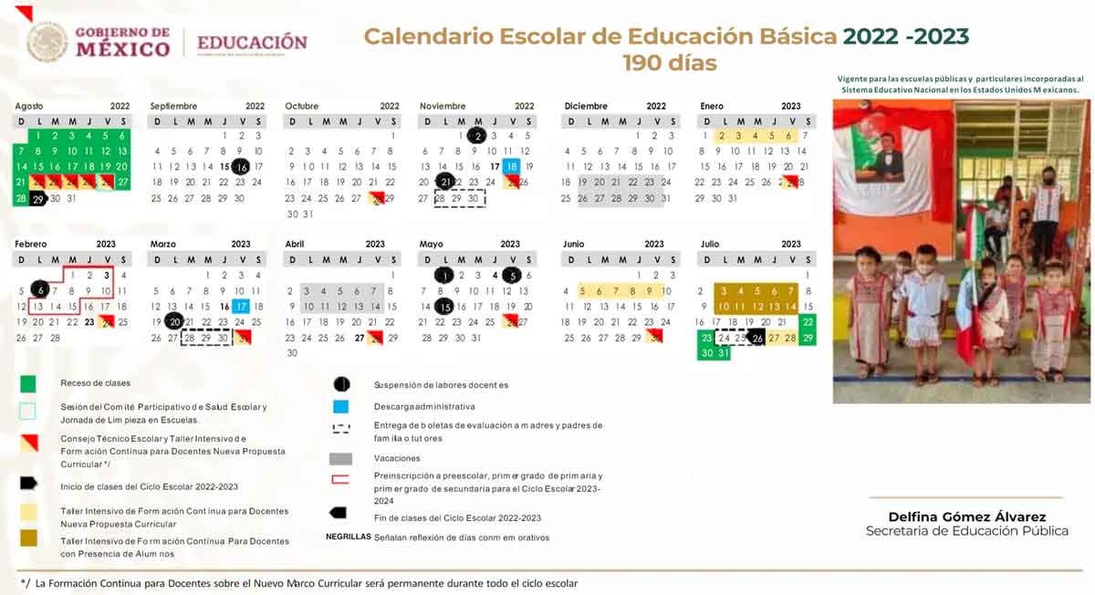 Este es el calendario escolar SEP 2022-2023 y su inicio de clases en PDF