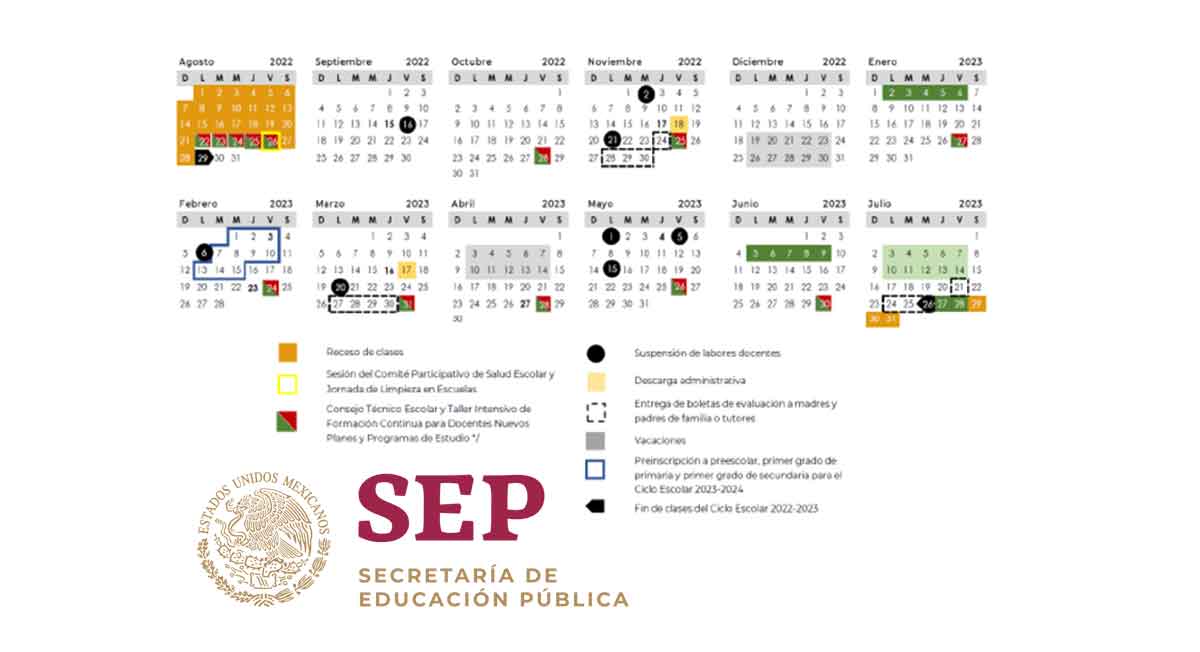 ¡La SEP lo oficializa! Descarga en PDF el nuevo calendario escolar 2022-2023