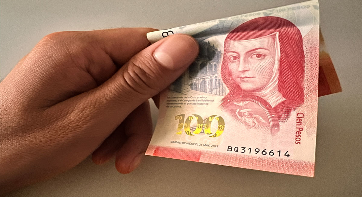 billete conmemorativo de 100 pesos de or juana inez de la cruz se vende bien en mercado libre