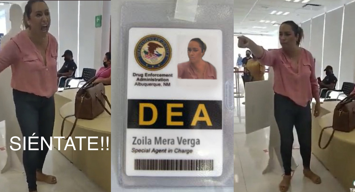 Video: Por no cambiarle 5 mil pesos mujer amenaza al banco "Soy de la DEA"