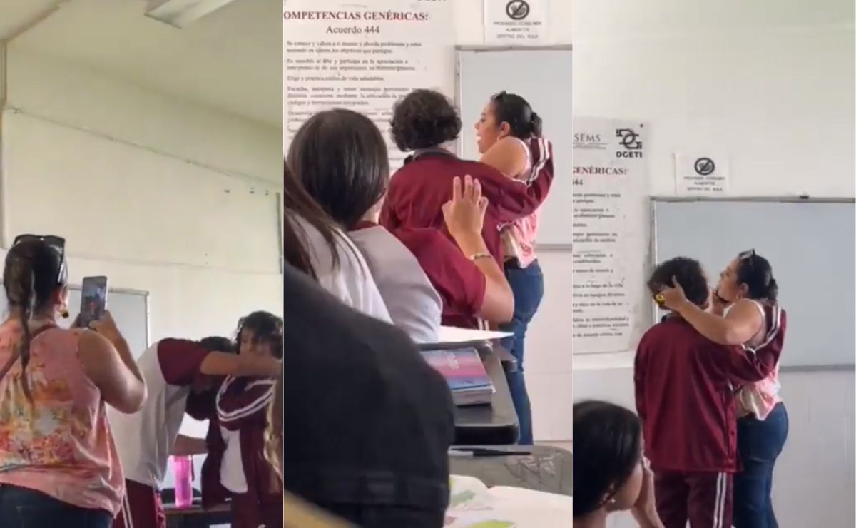 Alumna le jala los cabellos a su maestra y video se hace viral en rede sociales