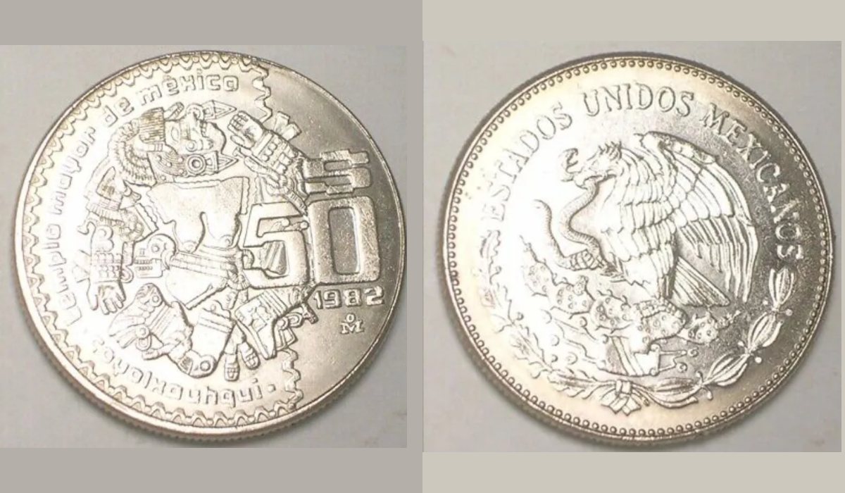 ¿Cuál es la moneda antigua que se vende en $55 mil pesos?
