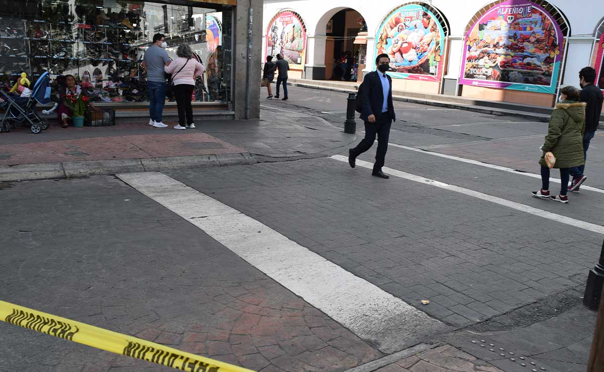 Calles cerradas en Toluca