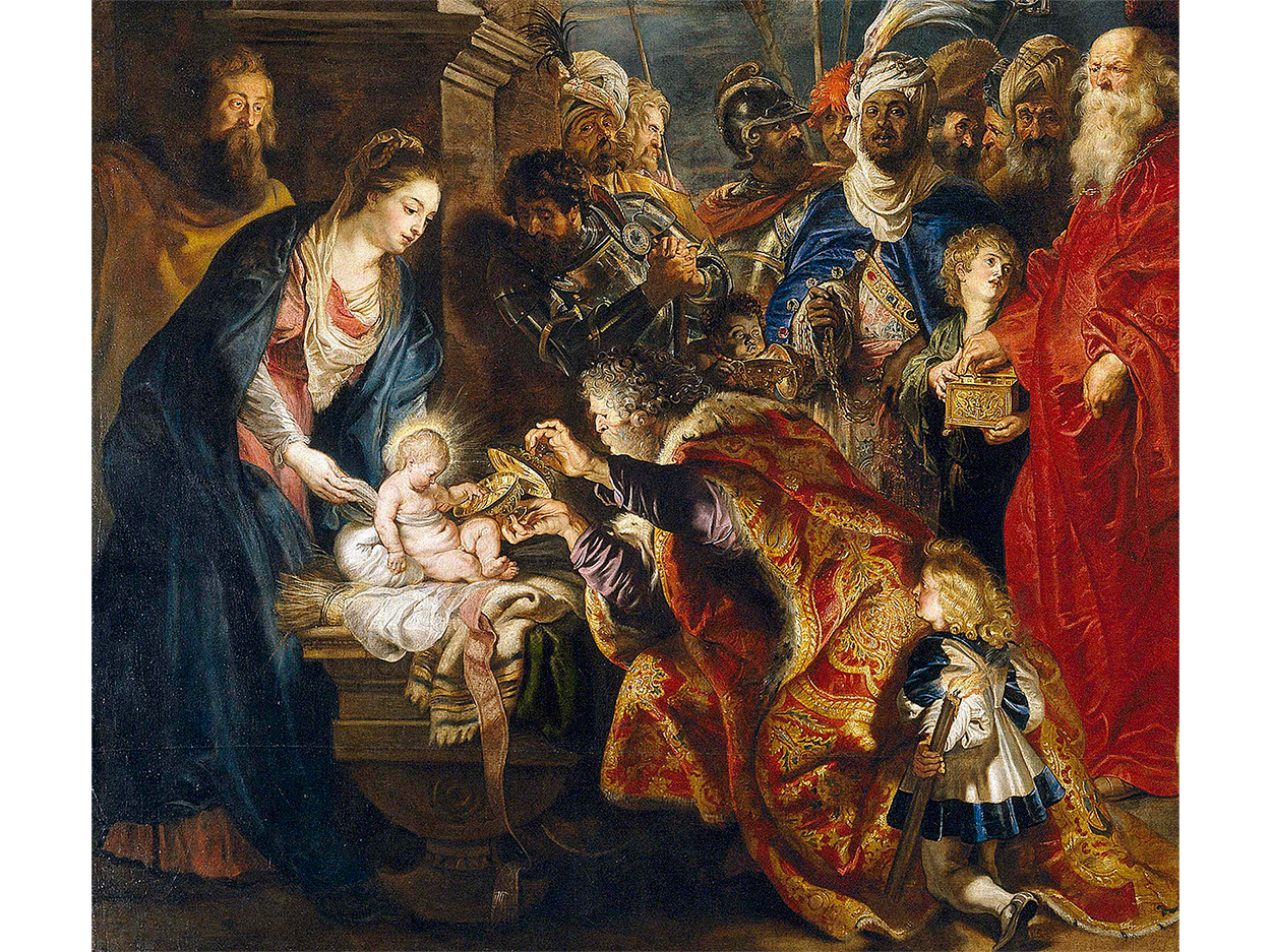Pintura renacentista del nacimiento de Jesús