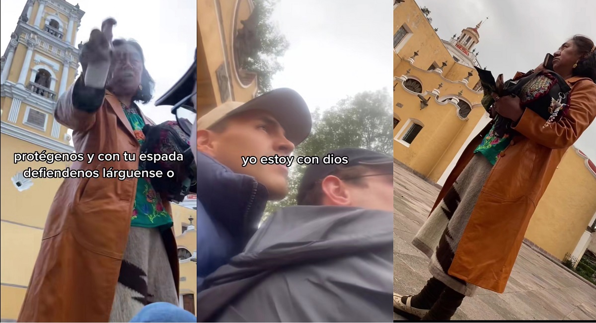 Mujer corre a pareja gay de una iglesia de Toluca con agua bendita