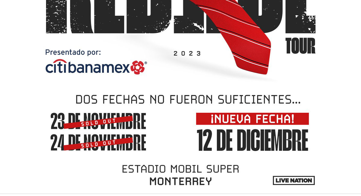RBD Monterrey - Precio de los boletos para la nueva fecha 12 de diciembre