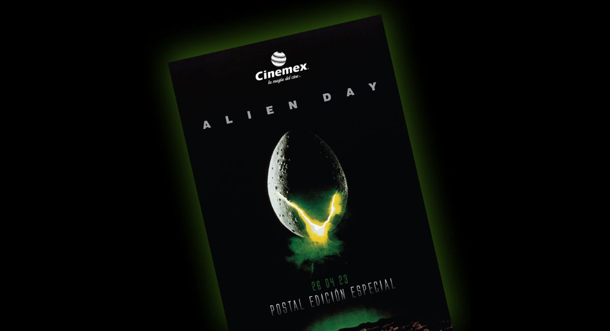 Promocional de Cinemex para la película de Alien 