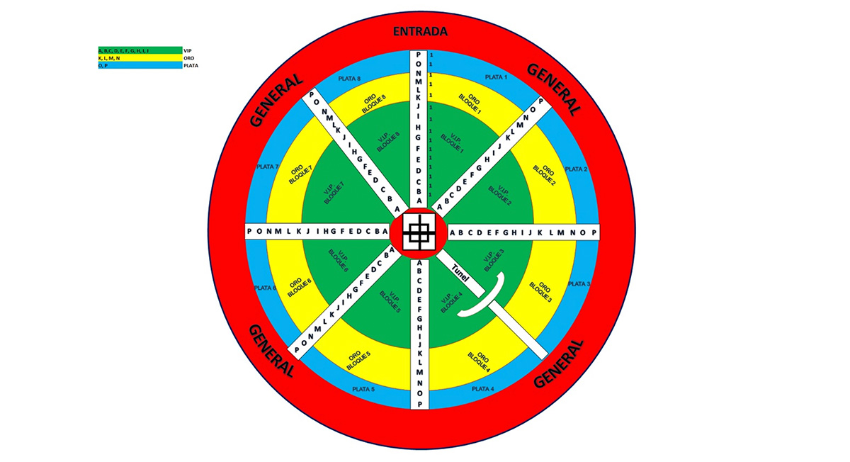 Mapa del Palenque de Metepec 2023