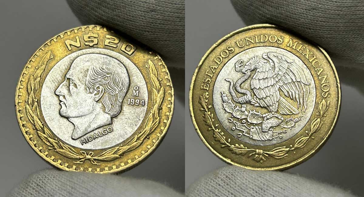 moneda de 20 pesos
