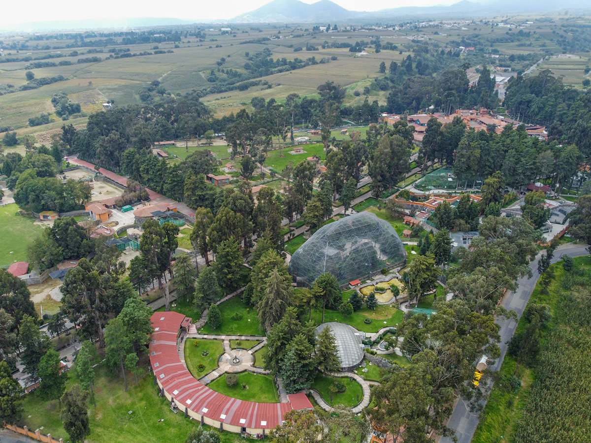 Zoológico de zacango fotos, vista aérea donde se ve cerrado