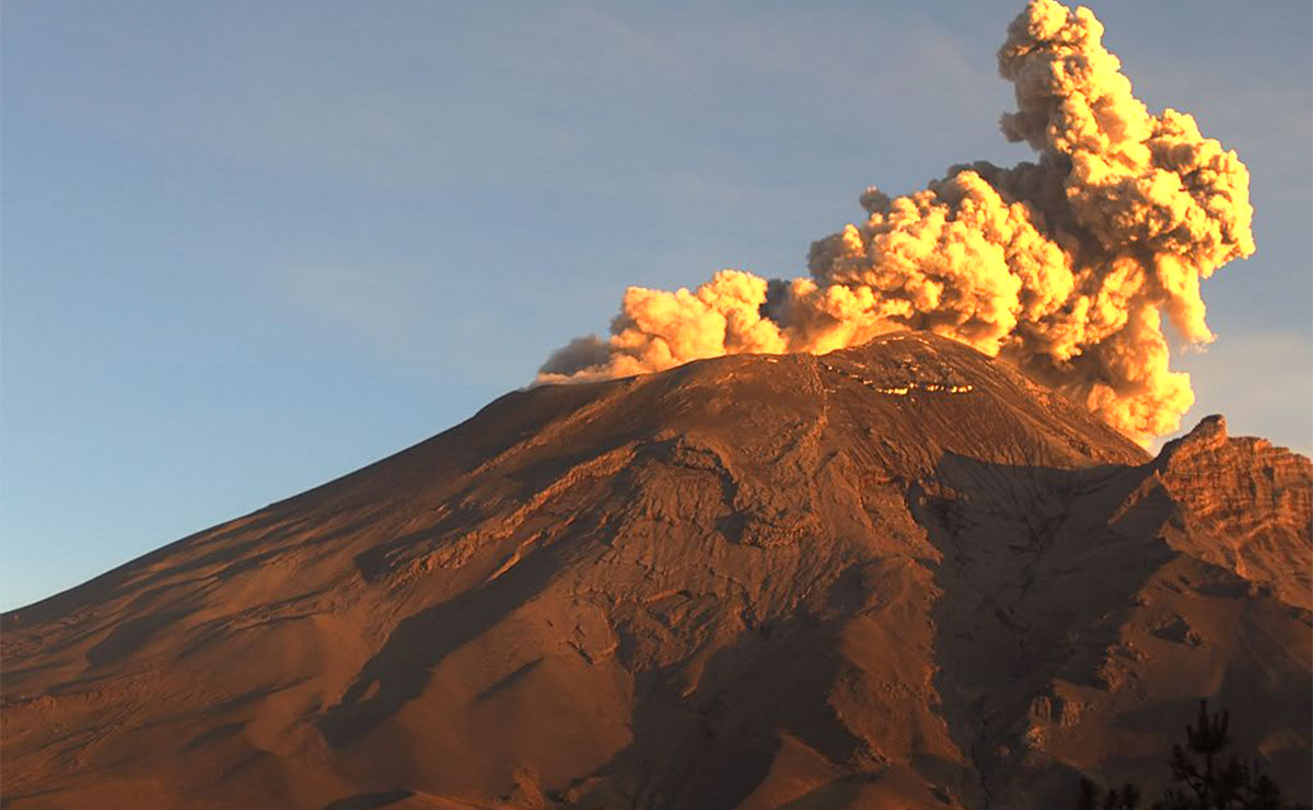 Fotografí­a del Volcán Popocatépetl