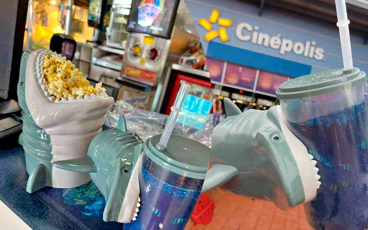 ¿Tiburoncí­n eres tú? Así­ luce la palomera Cinépolis de Megalodón 2