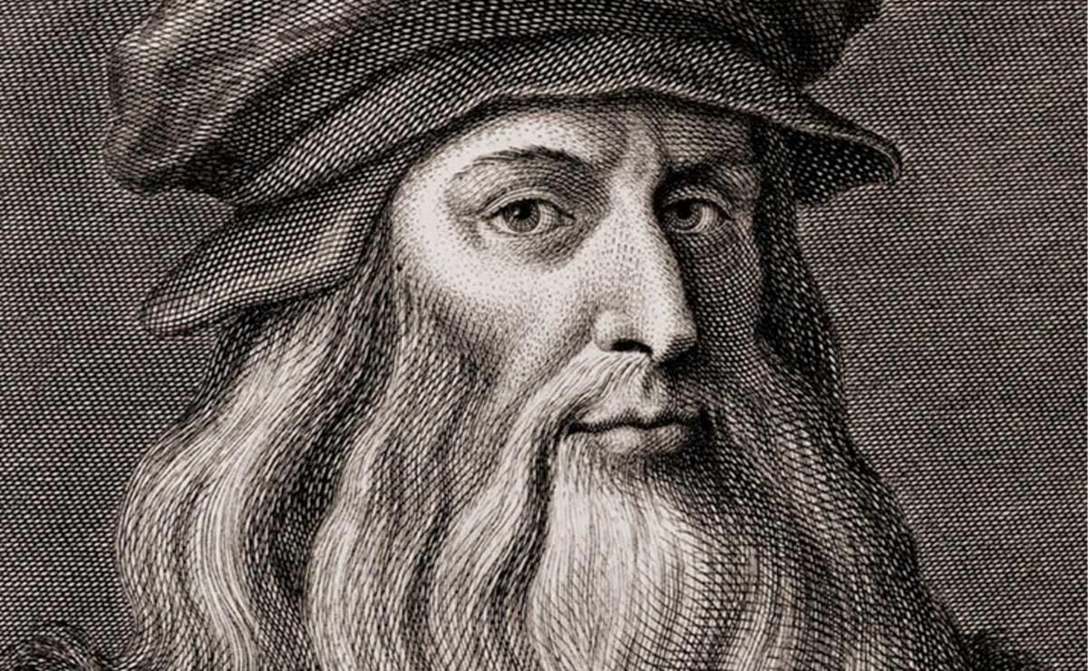 Retrato de Leonardo Da Vinci.