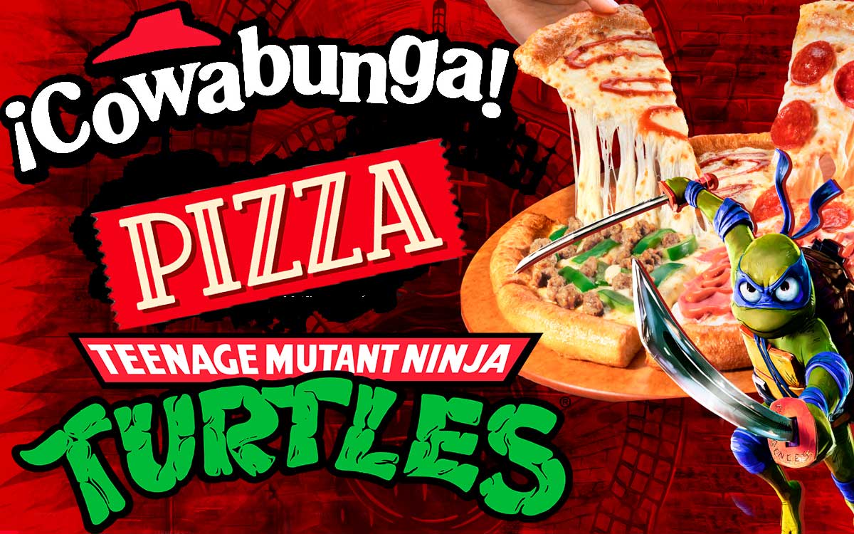 ¡Cowabunga al 4x1! Lanzan pizza de Las Tortugas Ninja en México