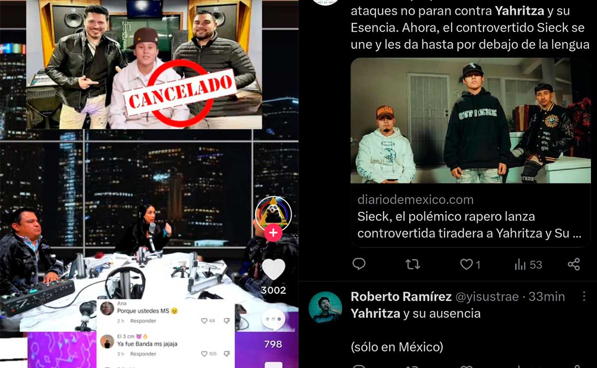 Banda MS y Yahritza y su esencia 2023 redes sociales