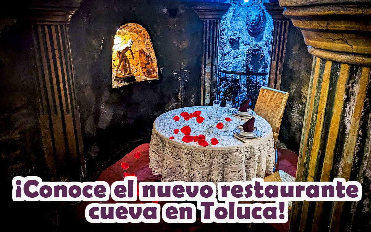 ¡Agenda una cena romántica en el restaurante cueva de Toluca como en la época medieval!e