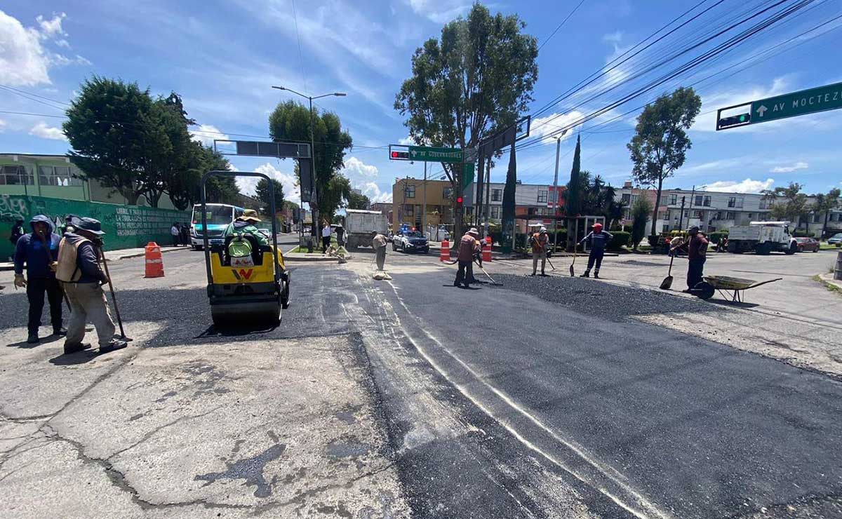 Hay repavimentación de calles en Metepec, toma tus precauciones