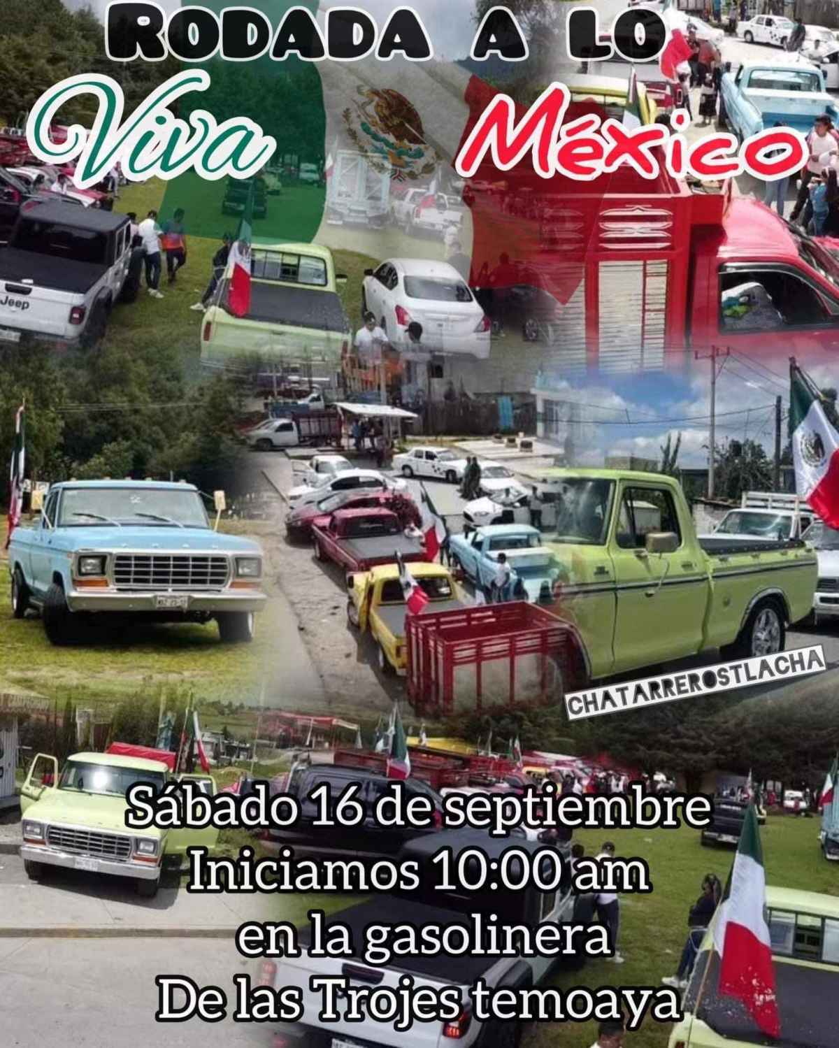 Cartel rodada en Toluca