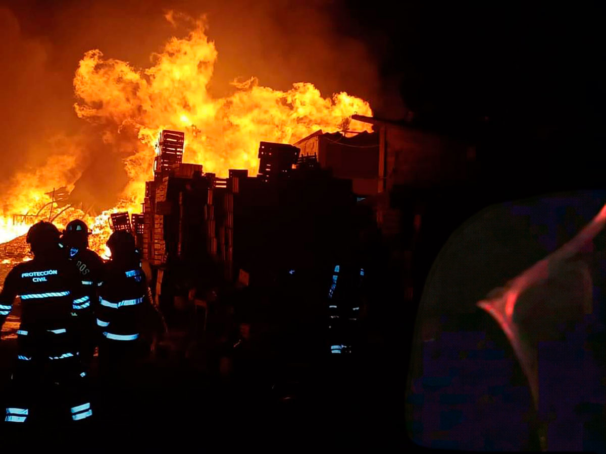 Video del incendio de la Central de Abastos Toluca