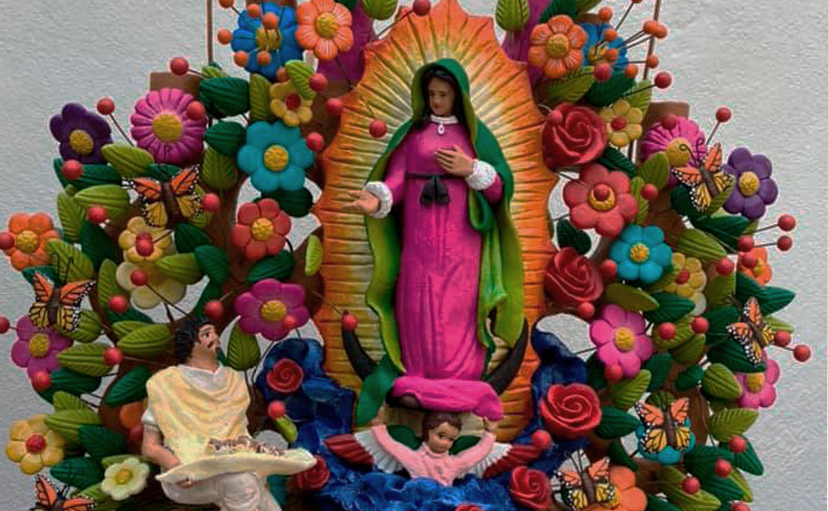 Imagen de la Virgen de Guadalupe, que significa tener una virgencita.