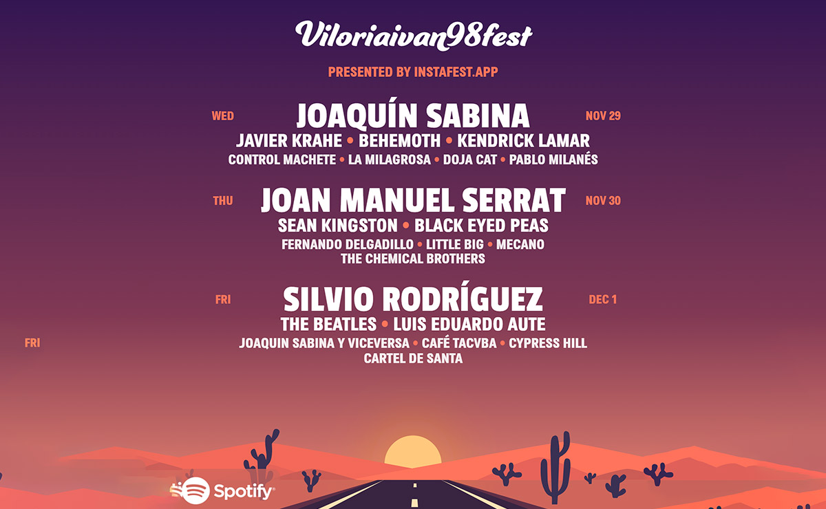 Cartel estilo festival de Spotify personalizado