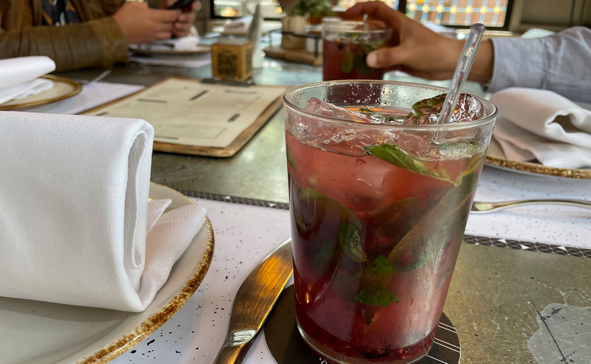 Bebida del restaurante para el Dí­a del Amor y la Amistad en Toluca.