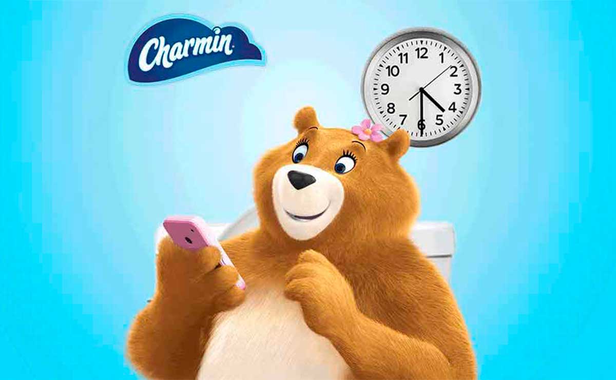 Osita en el baño, personaje emblemático de Charmin