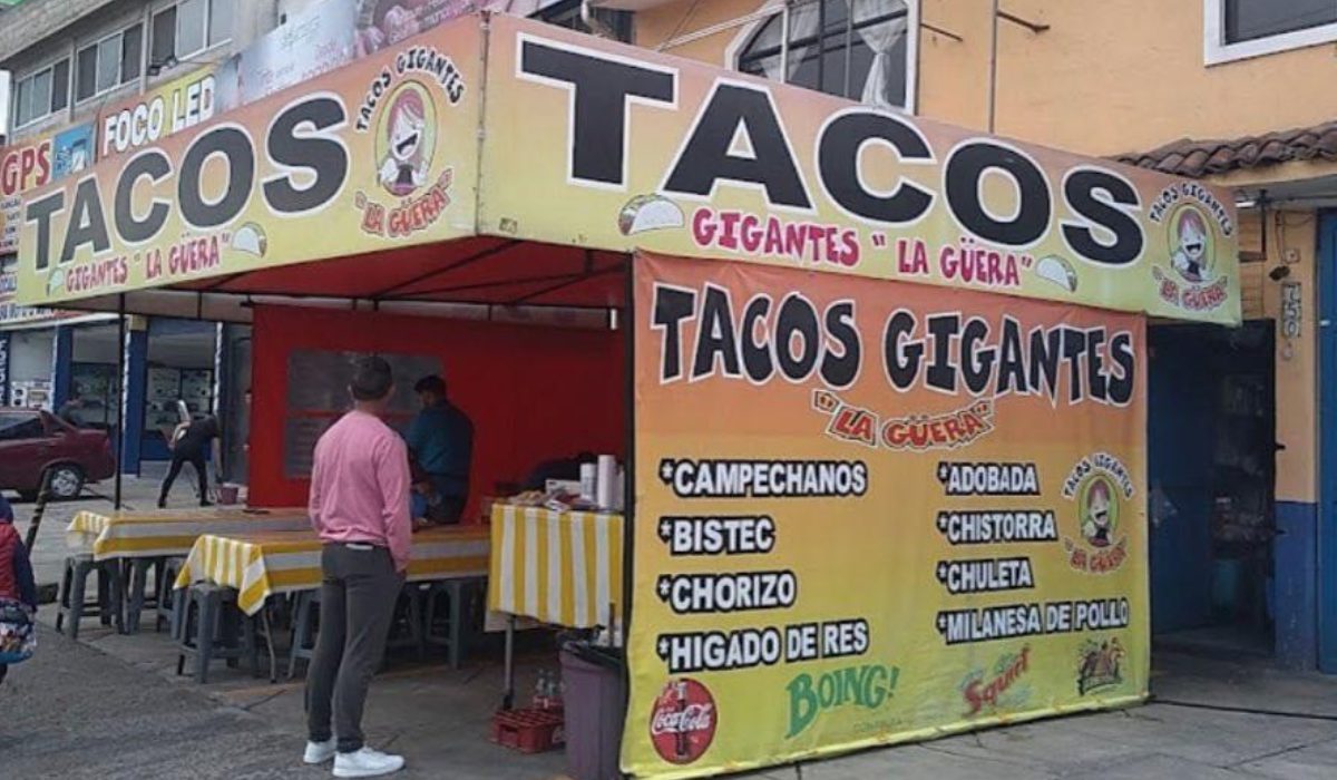 ¿Ganas de tacos? Disfruta de estos tacos gigantes en Metepec