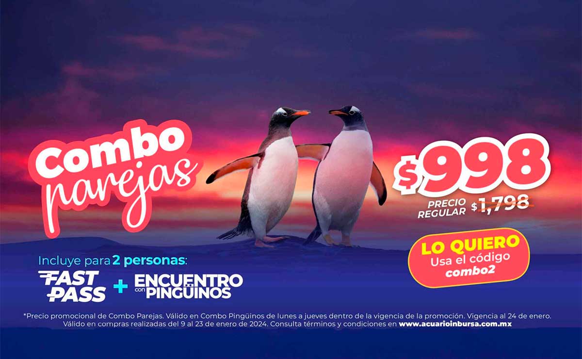 Promoción para parejas en el Acuario Inbursa