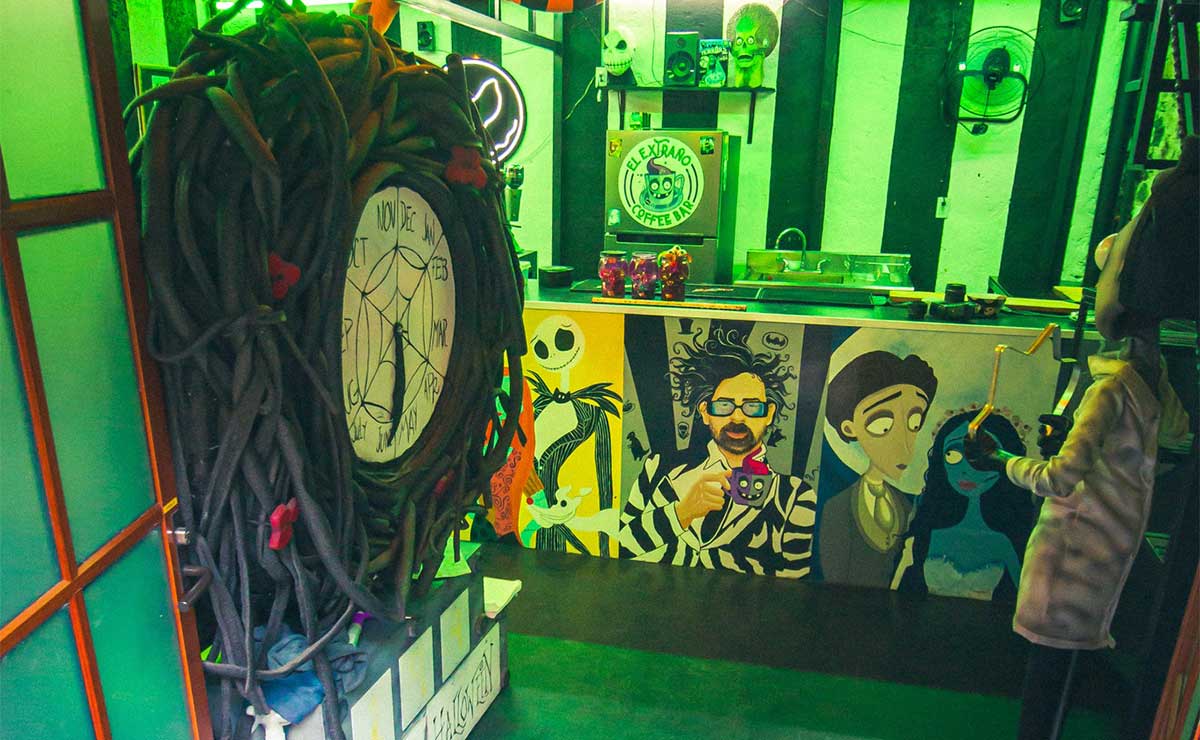 Cafeterí­a de Tim Burton en las cafeterí­as temáticas de la CDMX