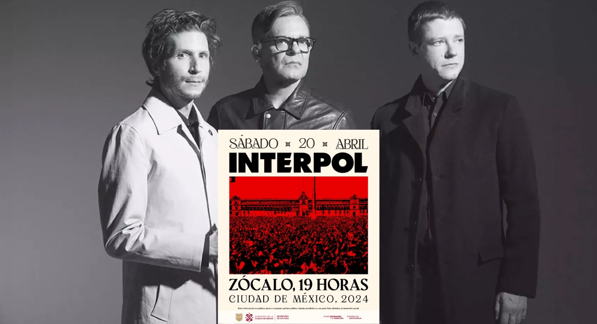 Habrá concierto GRATUITO de Interpol, anuncia gobierno de la CDMX