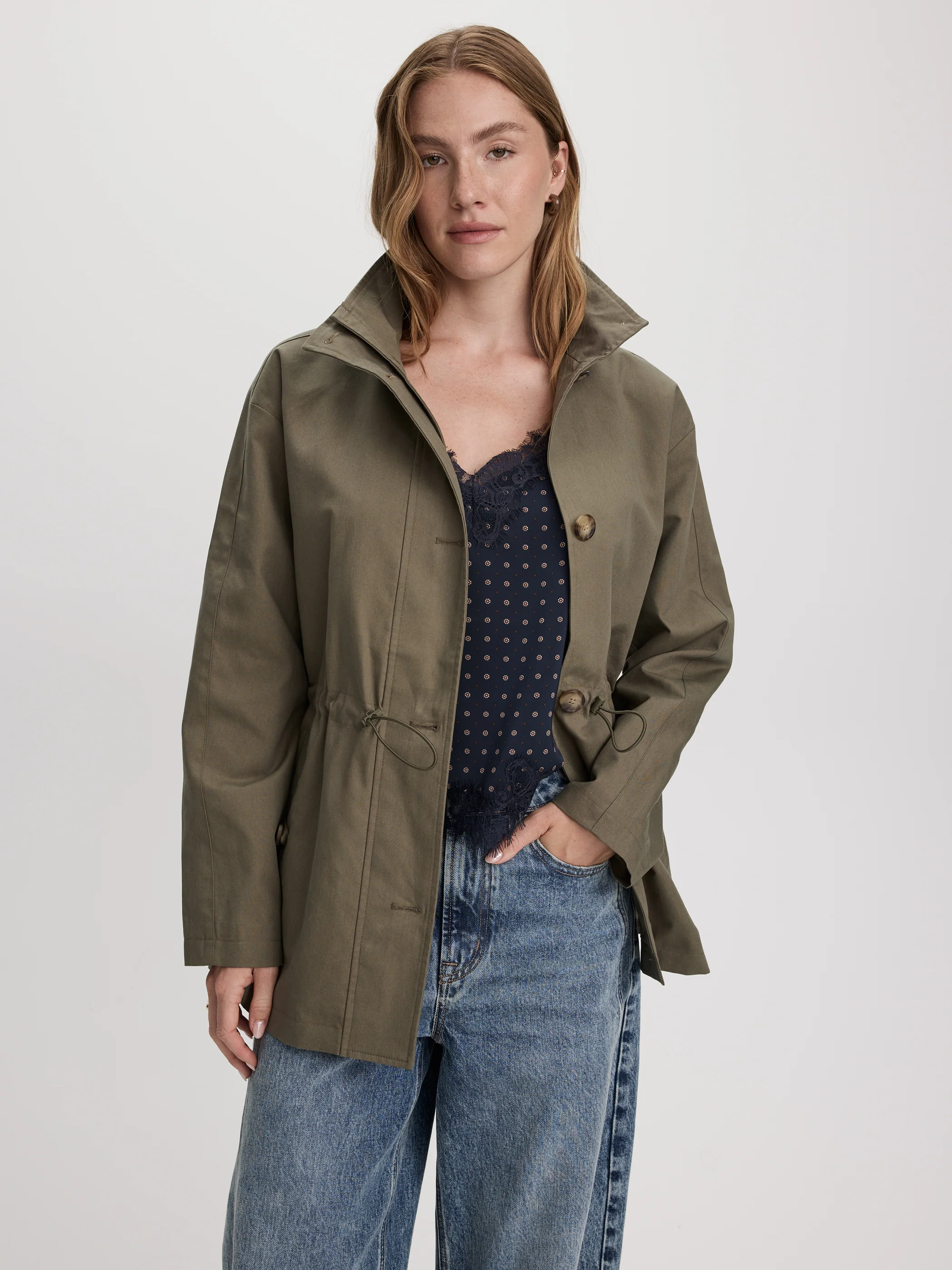 Gabardina con cintura ceñida - Reitmans
