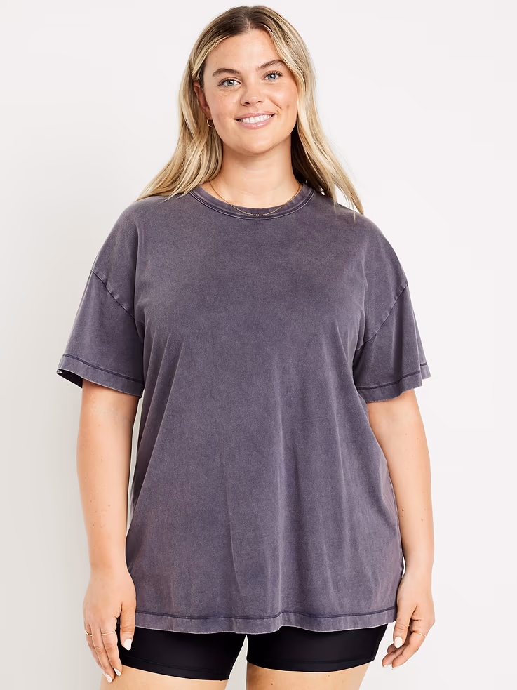 Camiseta larga multiusos oversize - Old Navy